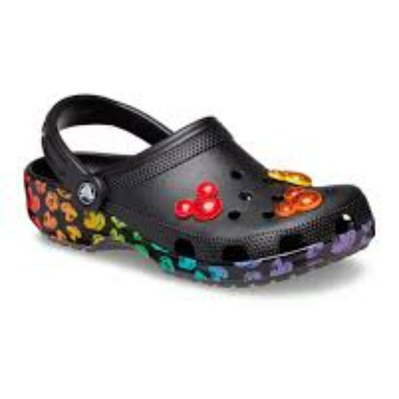 CROCS Other - NEW CROCS Classic Disney Rainbow Celebration Clog Size 13 Free Gift